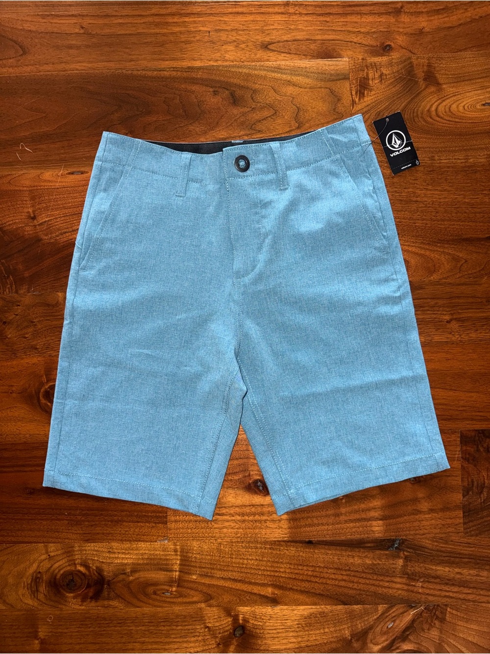 Volcom Boys' Kerosene Hybrid Chino Shorts Size  27 (14) Sun-Faded Blue